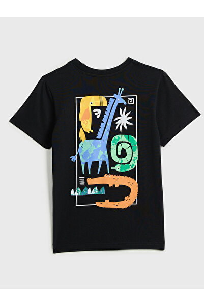 Victor and Jane By Styli Boys Graphic Print Cotton T-Shirt and Shorts Set