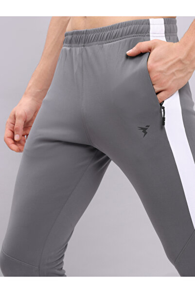 Technosport By Styli Contrast Side Panel Slim Fit Track Pants