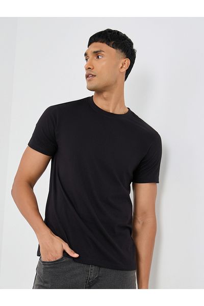 Styli Pack of 2 - Cotton Rich Crew Neck Regular Fit T-Shirt
