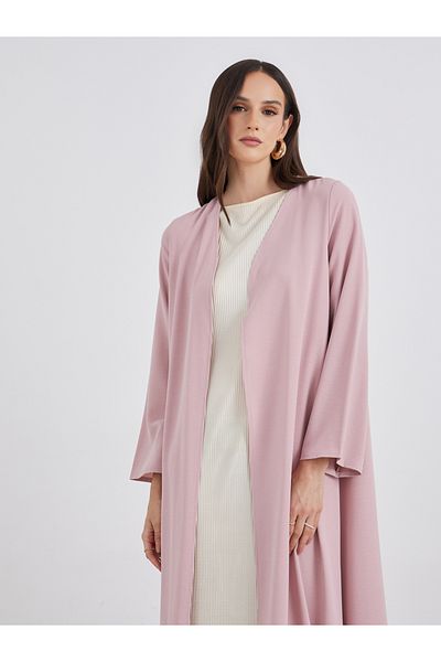 Styli Front Open Crepe Abaya