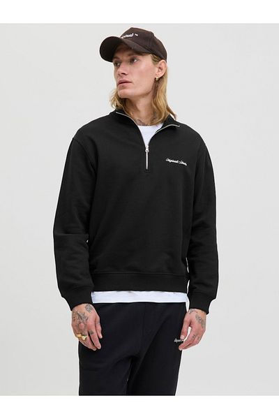 Jack & Jones Embroidered Detail High Neck Sweatshirt