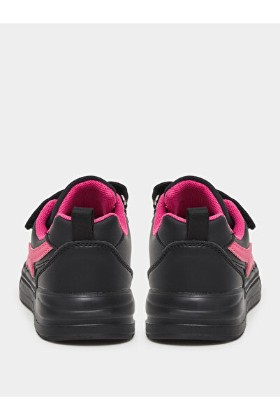 Styli Girls Black Contrast Panel Sneakers