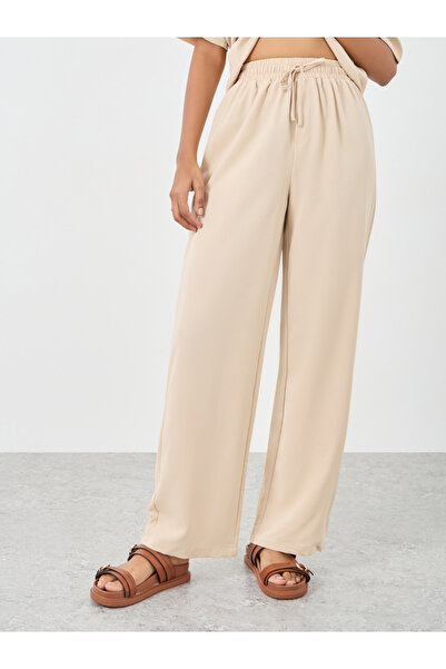 Styli Beige Relaxed Fit Shirt and Pants Co-Ords