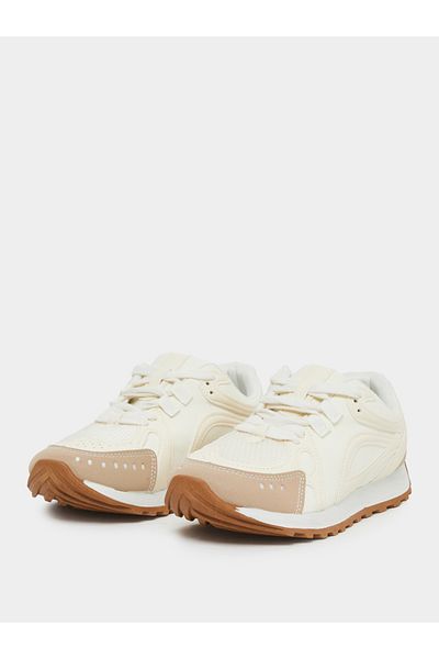 Styli Panelled Lace Up Sneakers