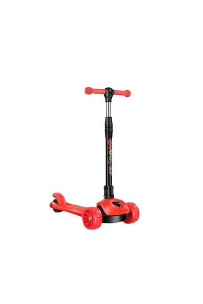 Mixbo Trotineta Copii Scooter Pliabila Mixbo, 3 - 8 Ani, Ghidon Reglabil, Auto-echilibrare, Rosu, Cosulet,