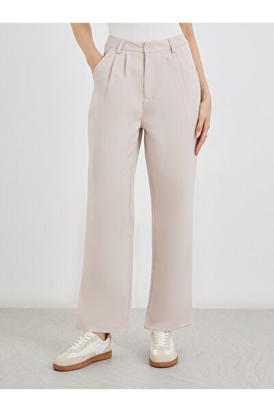 Styli Solid Longline Blazer and Wide Leg Pants Co-Ods