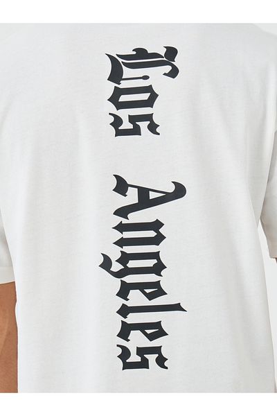 Styli Slogan Print Crew Neck Oversized T-Shirt