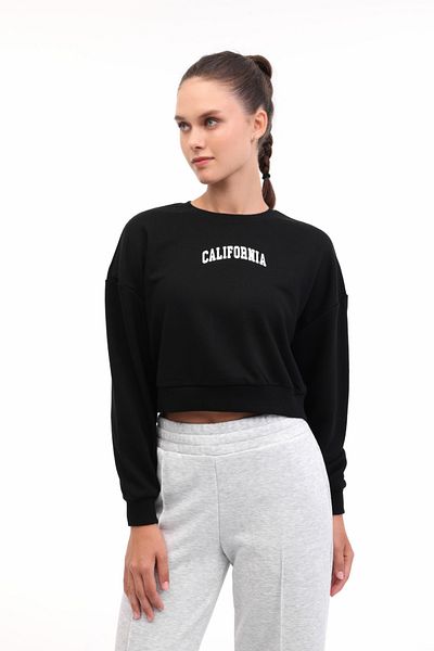 lumberjack Wl 16Kutan Bts799 5Pr Black Women's Sweatshirt