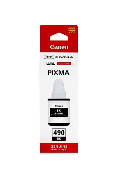 Canon GI-490 Black Ink Cartridge – High Yield Refill Bottle for Continuous Ink Printers