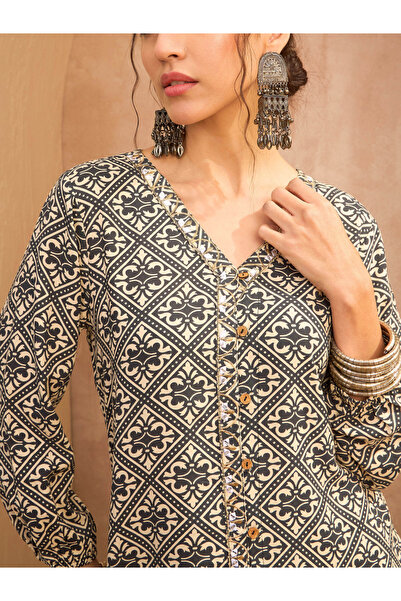 Sassafras By Styli All Over Print Shirt and Palazzos Co-Ords