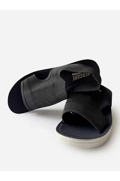 Pedcare By Styli Textured Slip-On Comfort Sandals