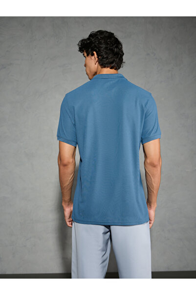 Technosport By Styli Solid Slim Fit Pique Polo