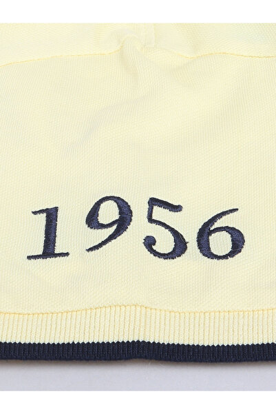 Victor and Jane By Styli Boys Yellow Embroidered Detail Short Sleeve Polo T-Shirt