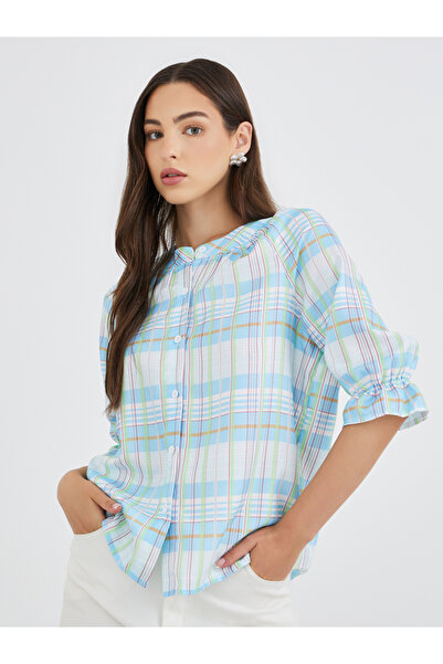Styli Checked Pattern Buttoned Regular Fit Shirt