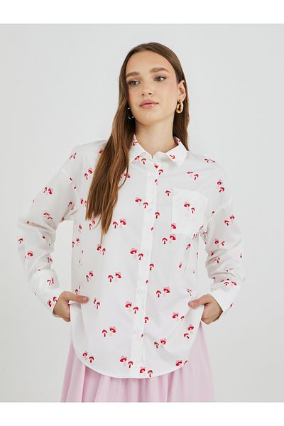 Styli Graphic Print Oversized Shirt