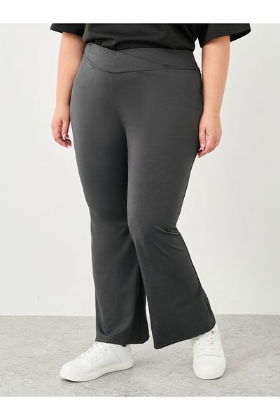 Styli Plus High Rise Flared Pants