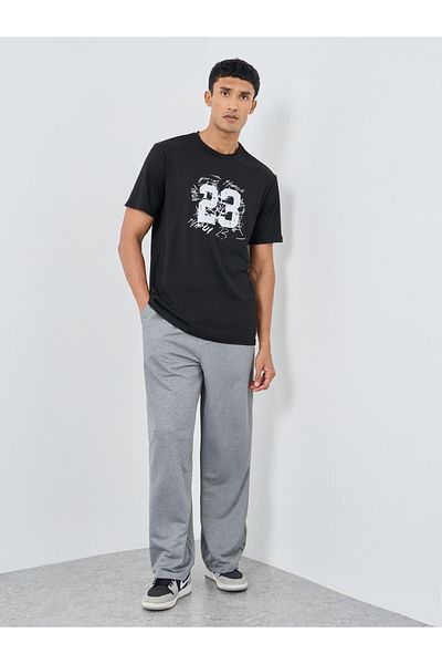 Styli Graphic Print Round Neck Regular Fit T-Shirt