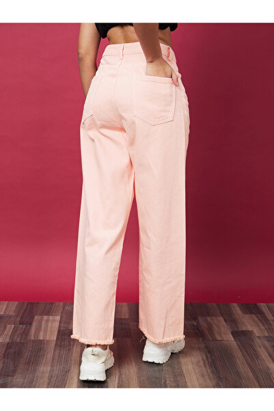 Globus By Styli Wide Leg Mid-Rise Pure Cotton Jeans