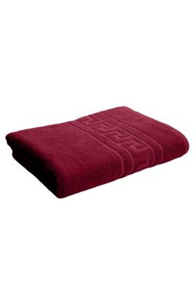 Ralex Prosop de față 50 x 90 cm, 100% bumbac, bordură grecească, 500 g/m², roșu