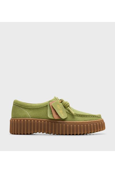 CLARKS حذاء تورهيل بي للنساء باللون الأخضر
