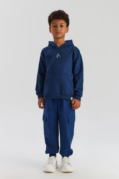 Nebbati Basic BG Store Erkek Çocuk Lacivert Eşofman Altı