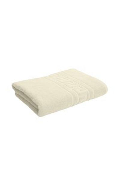 Ralex Hand Towel 30 x 50 cm 100% Cotton Greek Border 500g/m², Cream