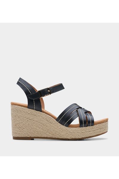 CLARKS Black Women's Sabina Strap Sandals