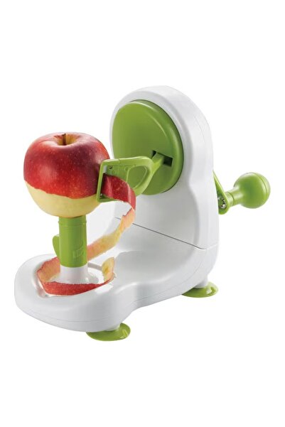 rexa مقشرة تفاح بقاعدة شفط - تصميم سهل الاستخدام - أخضر/أبيض