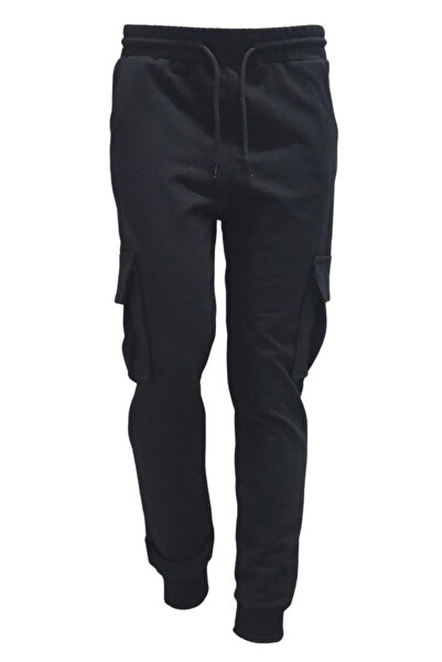 AHENGİM Boys Basic Cargo Pocket Jogger Leg School Sweatpants Ak2322-1