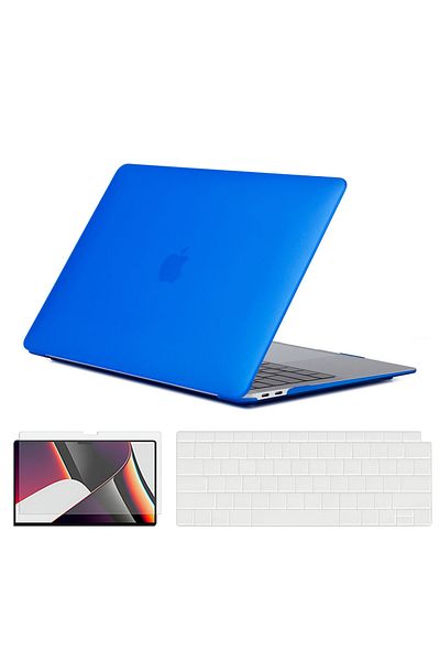 O Ozone Rubberized Matte Case | MacBook Air 13 inch (A1932, A2179, A2337, 2018-2020) | Keyboard Cover | Scre