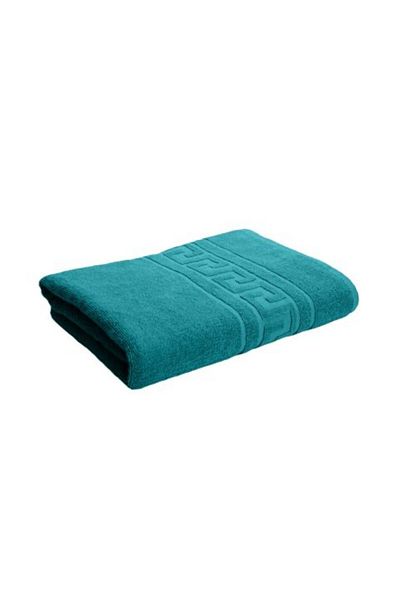 Ralex Prosop de mână 30 x 50 cm, 100% bumbac, bordură grecească, 500 g/m², turcoaz
