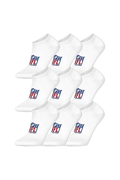 NFL Unisex Sneaker-Socken, 9er Pack - Shield 9Pack Sneaker Socks, Logo, Baumw...