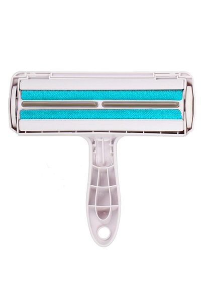 SERSIMO Brush roll, for removing animal hair, reusable, 6x20cm, blue