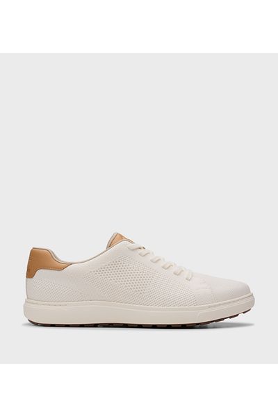 CLARKS White Men's Mapstone Lace Shoes