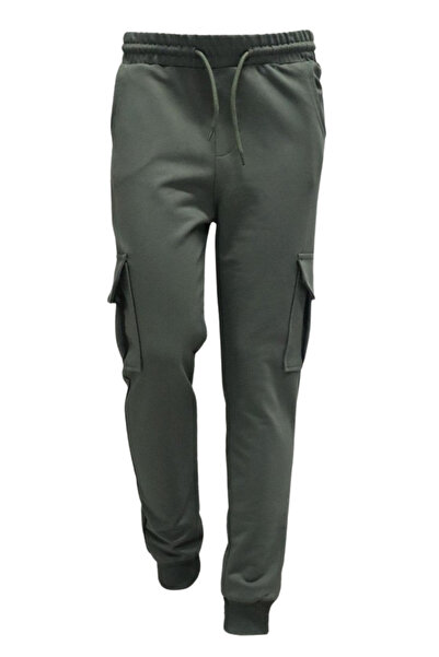 AHENGİM Boys Basic Cargo Pocket Jogger Leg School Sweatpants Ak2322-1