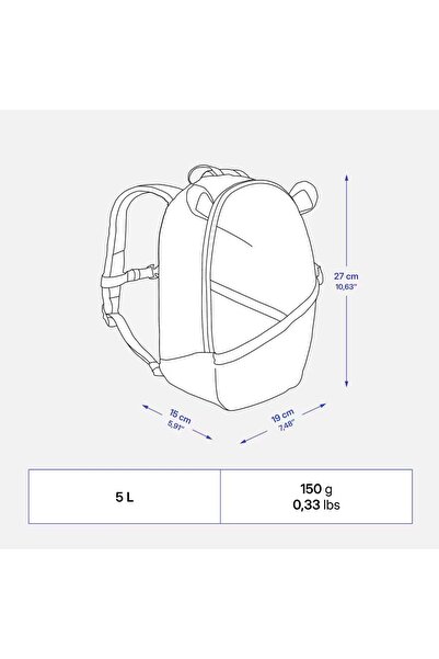 Decathlon Çocuk Outdoor Sırt Çantası - 2/6 Yaş - 5 L - Kahverengi - MH100