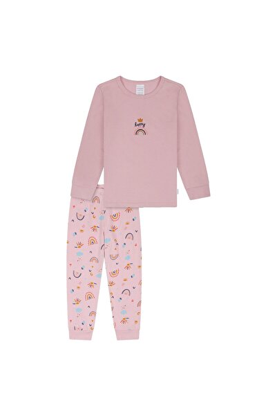 Schiesser Mädchen Schlafanzug, lang - Kids, Bündchen, Baumwolle, Print