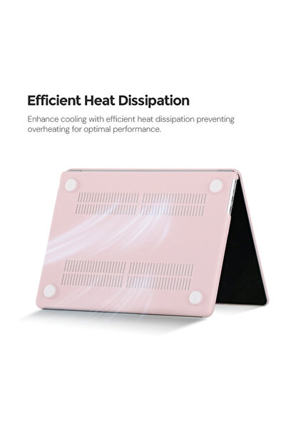 O Ozone حافظة رفيعة غير لامعة | ماك بوك إير ١٥ بوصة A2941 M2 2023، A3114 M3 2024 حافظة صلبة مع لوحة مفاتيح