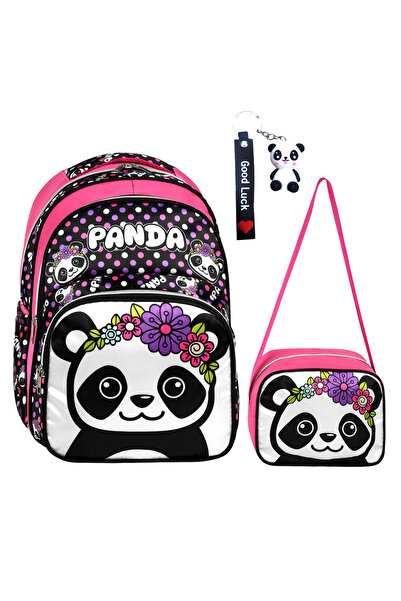 CRM Çanta Panda Kız Çocuk Set İlkokul Çantası