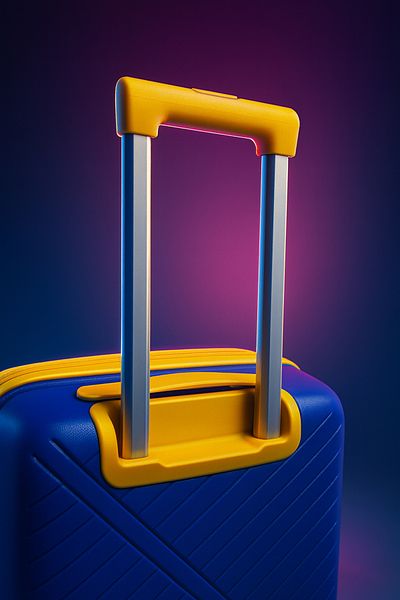 Mnuk VIATOR PREMIE Check In Luggage with Anti-Theft double Zipper, PP Material | Large 28-Blue