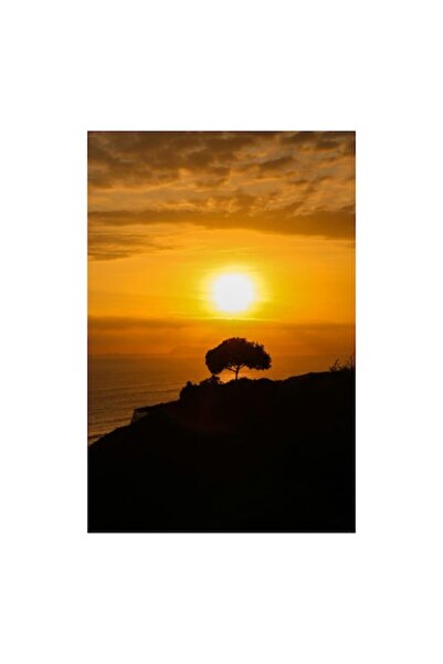 OEM Tablou Canvas, 'Apus de soare linistitor la malul marii', 50 x 90cm