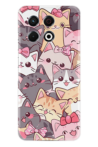 TECNO Spark 30 Pro Kılıf Boutique Baskılı Resimli Harika Kediler Pcode -077