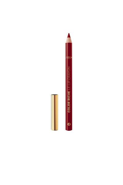 L'Oreal Paris Creion de buze cu textura cremoasa, COLOR RICHE LE LIP CRAYON, 1990 le bordeaux, 1.2 g
