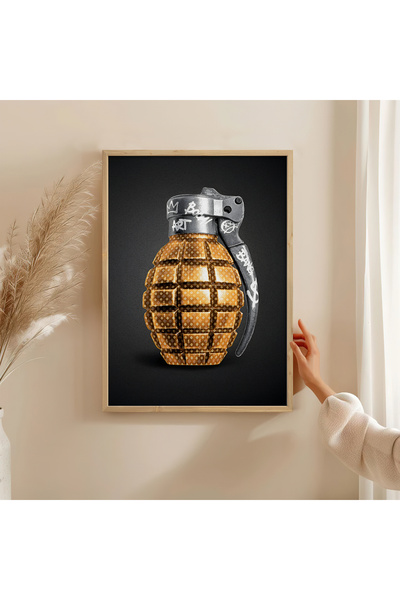 HOMEPACK TABLO CU CADRU DE LEMN POSTER CU CADRU DECOR ARTISTIC DE PERETE TK/1504