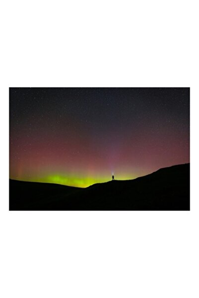 OEM Tablou Canvas, Aurora Boreala sub stele, 50 x 50cm