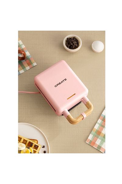 Create 2in1 waffle maker, CREATE, Stone Studio, pastel pink