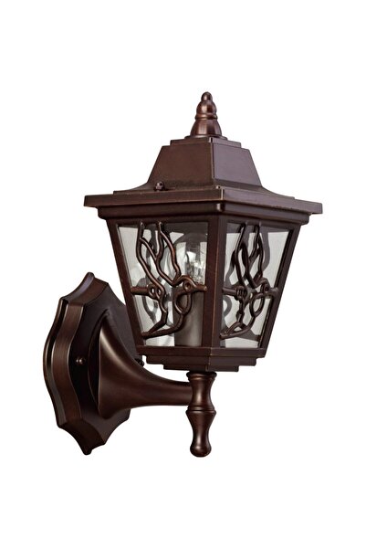 Klausen Aplicație de exterior Boston, 1 bec, bec E27, maro, transparent, sticlă,