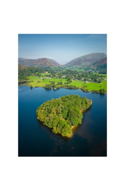 OEM Pictură pe pânză, „Insula verde în mijlocul lacului”