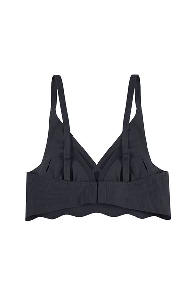 koza iç giyim Laser Seamless Slice Detailed Low-Cut Bra Without Underwire