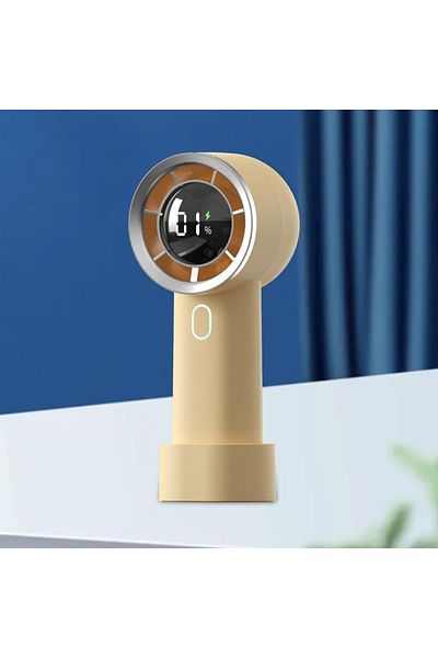 SKYDDAR INNOVATION Ventilator portabil, HX130, USB-C, compact și ușor, set de stickere, galben